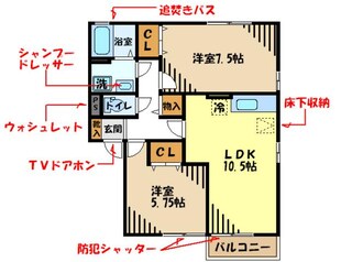 アンジューの物件間取画像